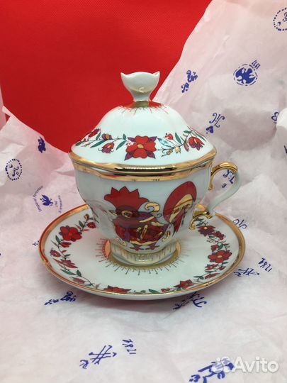 Чашка с блюдцем с крышкой ифз