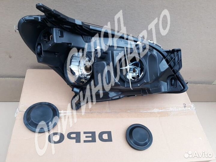 Фара левая Опель Астра Н черная Depo