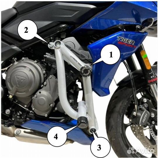 Клетка Triumth Trident 660 Tiger Sport 660 2021