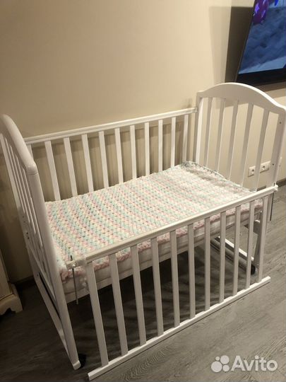 Кроватка детская Forest kids Malva c матрасом