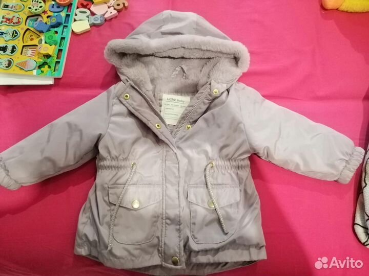 Детская курточка для девочки 12-18 месяцев 80-86см