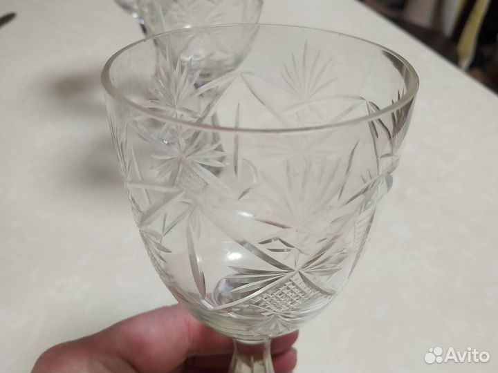 Бокалы/фужеры на ножке, винтаж, СССР