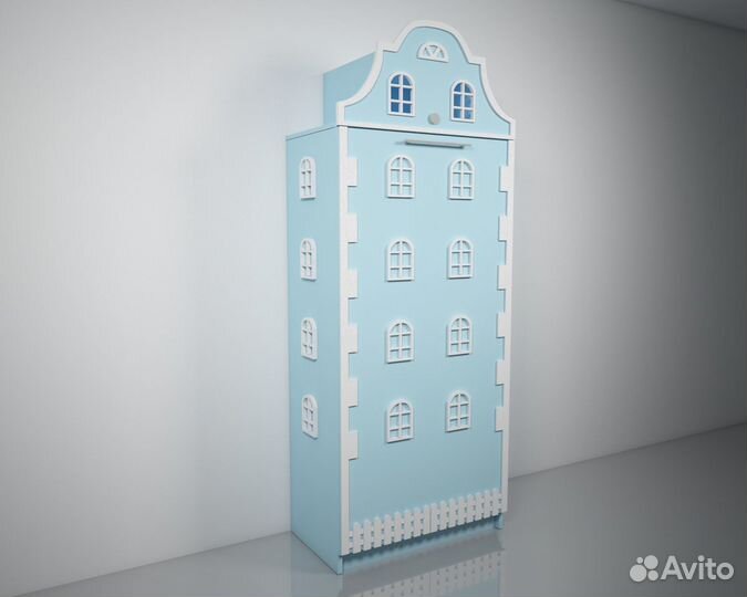 Подъемная откидная шкаф кровать домик детская Б-18