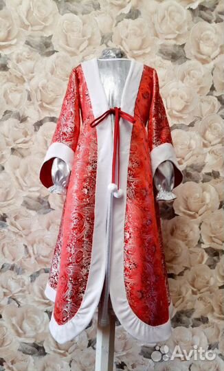 Шикарный Новогодний костюм снегурочки