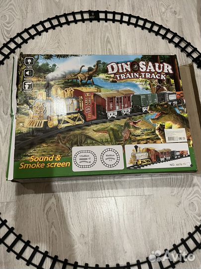 Железная дорога паровоз, дым,подсветка,звук