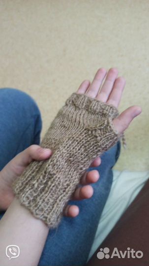 Митенки детские новые шерсть