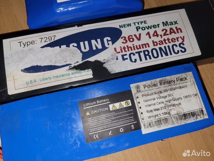 Батареи 36v для электросамокатов велосипедов