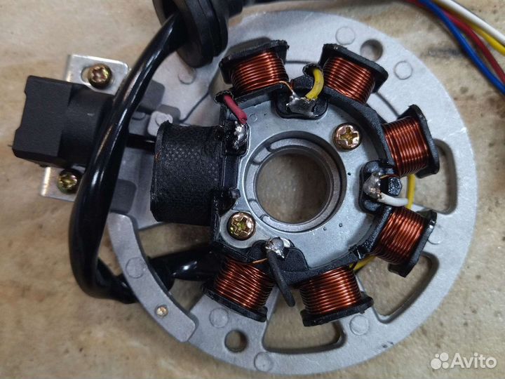 Статор генератора скутер Stels 1e40qmb