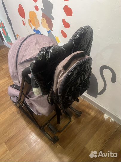 Детские санки коляска бу