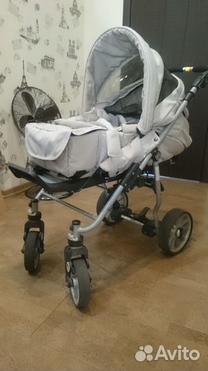 Коляска Teutonia серая