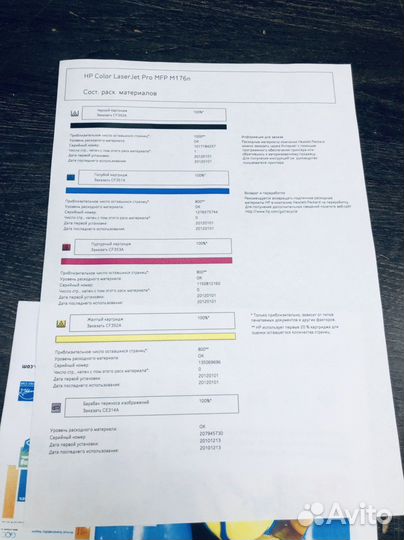 Мфу цветной HP laserjet Pro MFP M176h Гарантия