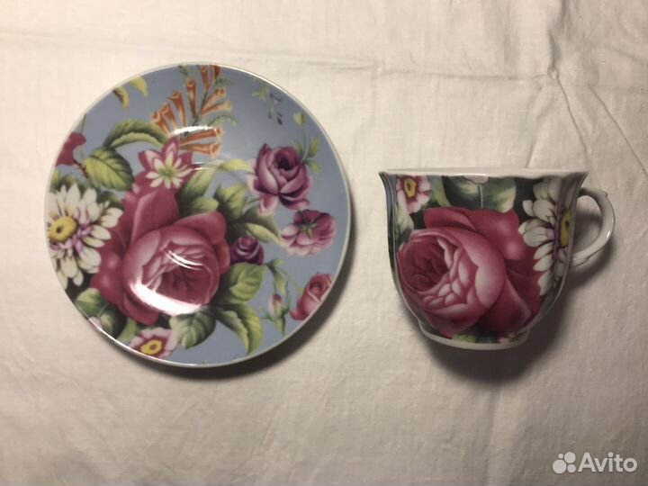 Сервиз чайный, тортница, салатница