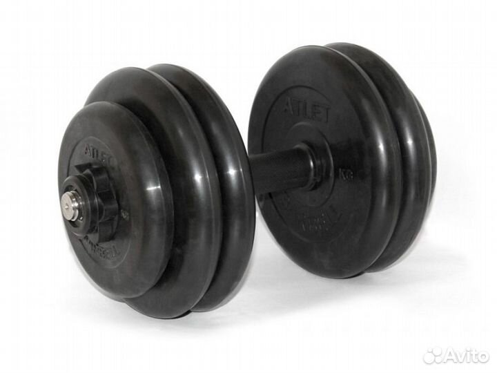 Гантель разборная 26,5 кг Barbell, обрезиненная