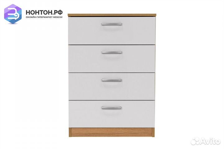 Комод Лотос 2.070 дуб сонома / белый глянец