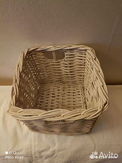 Корзина плетеная IKEA для хранения