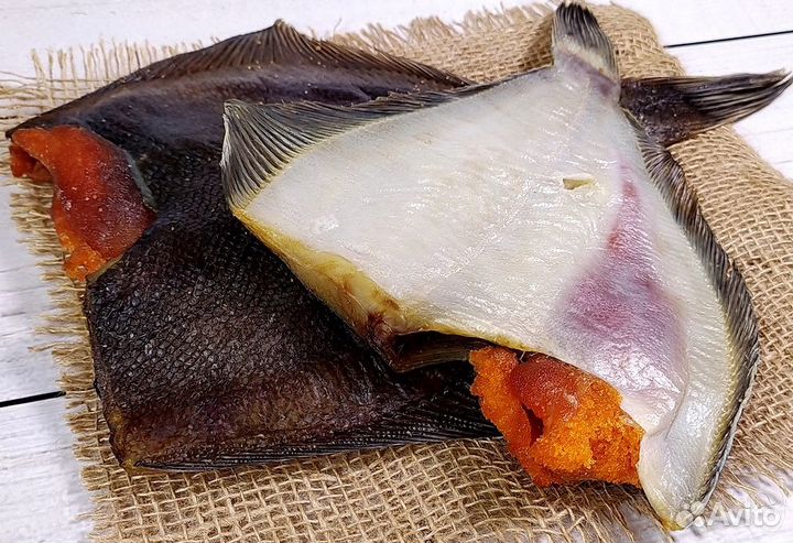 Камбала вяленая с икрой Дальневосточная