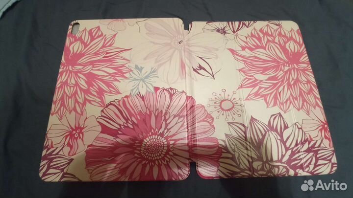 Чехол книжка для iPad Pro 12.9 дизайнерский цветы