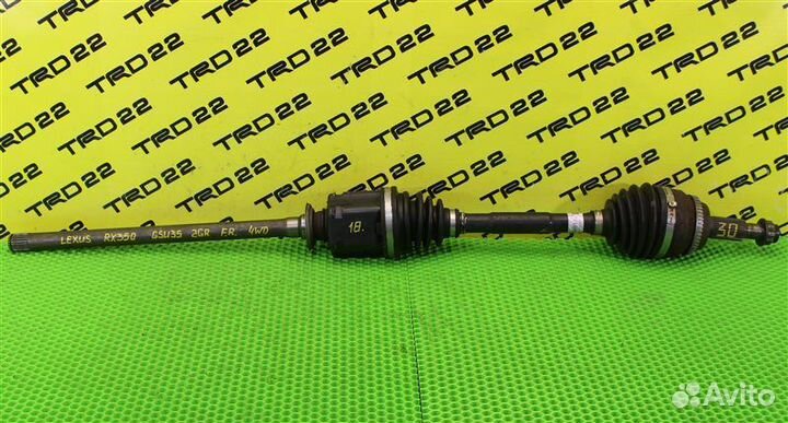 Привод передний правый Lexus Rx350 GSU35 2GR-FE