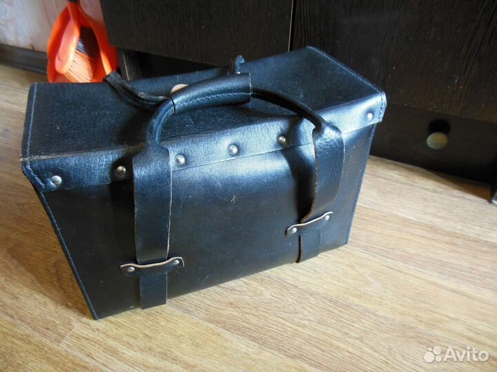 Кожанный фото кофр СССР