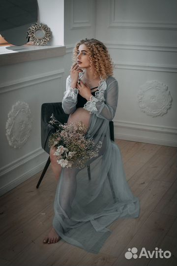 Прозрачный халатдля фото и дома