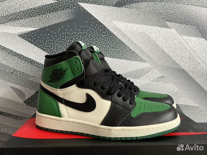 Кроссовки Nike Air Jordan 1 High Pine Green