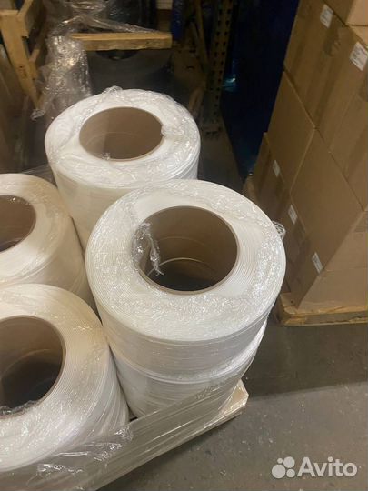 Полипропеленовая лента пп 12 мм х 0.45 мм белая