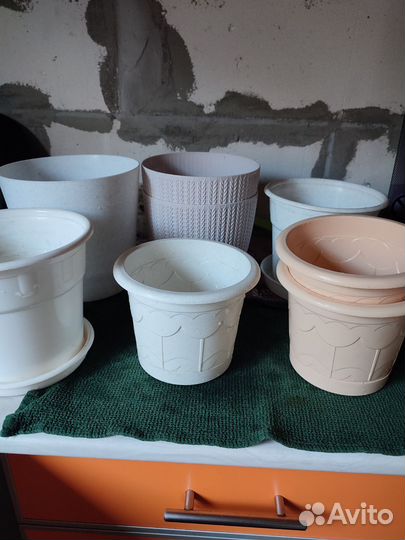 Горшки для цветов б/у