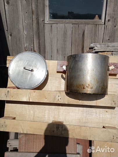 Бак из нержавейки, кастрюли, посуда