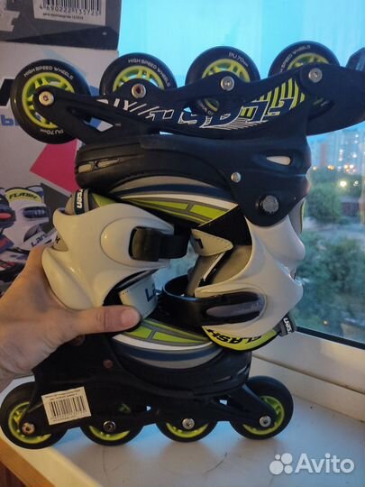 Ролики детские 30-33р с защитой и шлемом