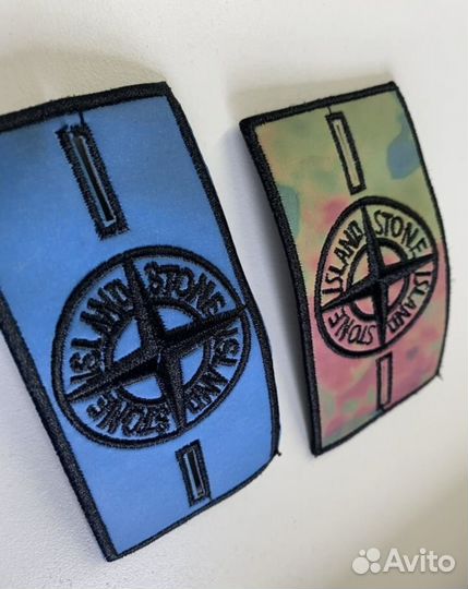 Термо патч stone island (синий)