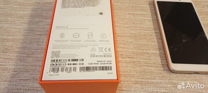 Xiaomi Redmi 6, 3/32 ГБ