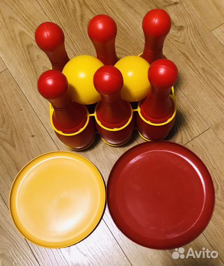 Кегли, фрисби