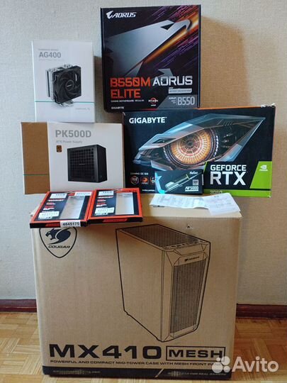Игровой компьютер Ryzen5600+RTX3060+32Gb