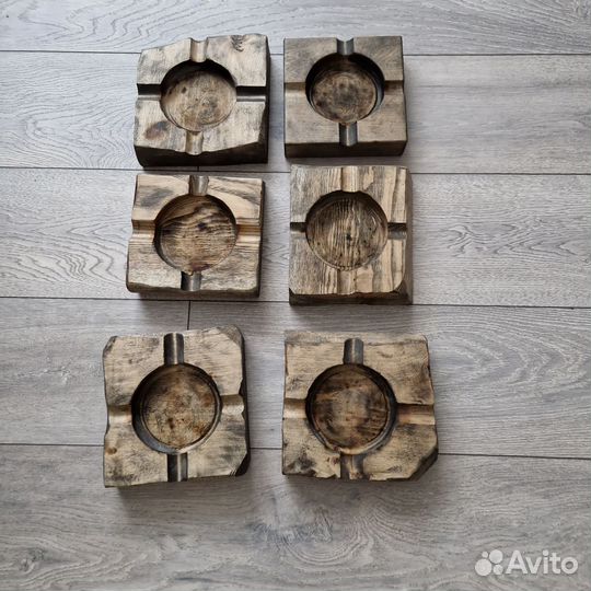 Пепельницы, дерево, ручная работа