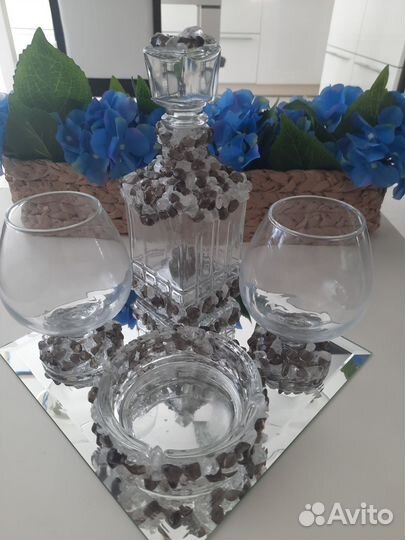 Подарочный набор (графин, 2 бокала, лимонница )