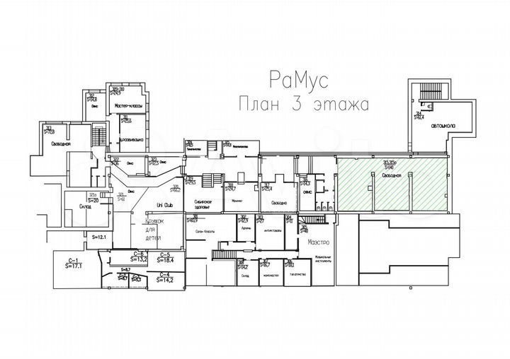 Свободного назначения, 140 м²