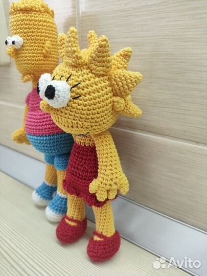 Игрушки Барт и Лиза Симпсоны