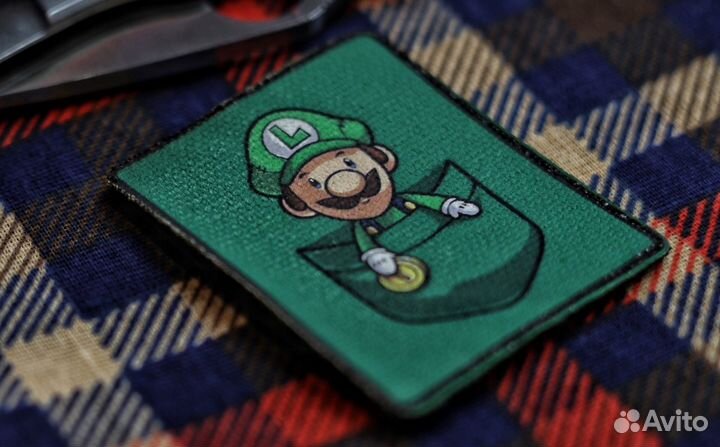 Нашивки шевроны патч Марио