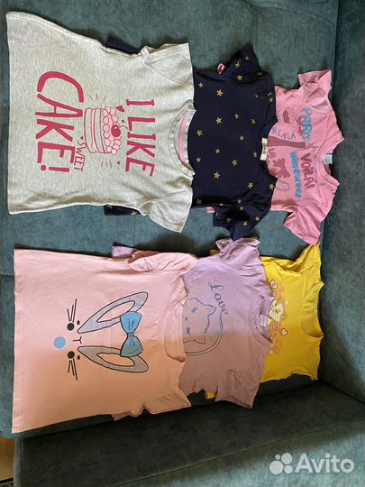 Детские вещи пакетом для девочки 110 116