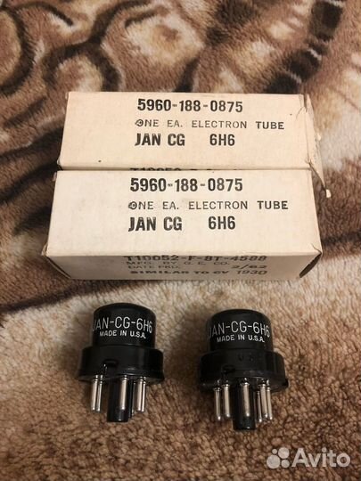 Лампы 6H6 RCA