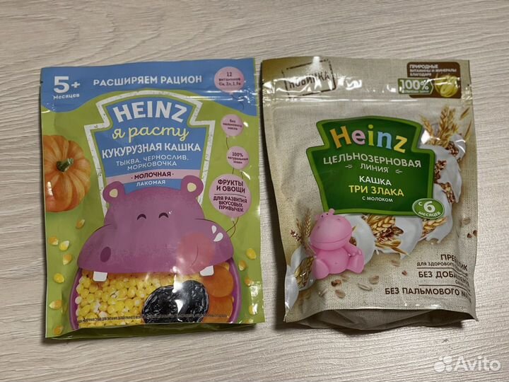 Каша heinz с 5 и 6 месяцев, новые не вскрыты
