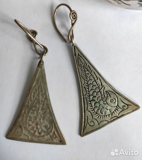 Серьги рыбки и геометрия