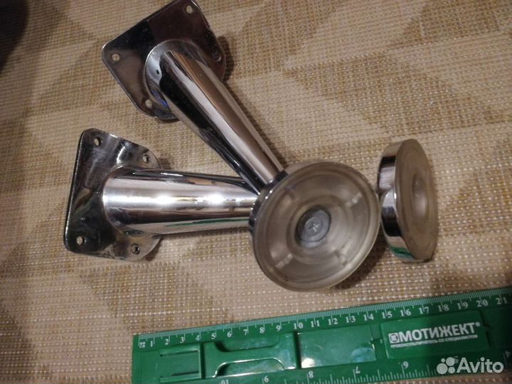 Ножки мебельные б/у 2шт не регулируемые хром