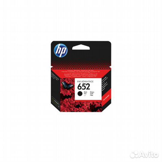 Картридж струйный черный HP 652 black (F6V25AE)