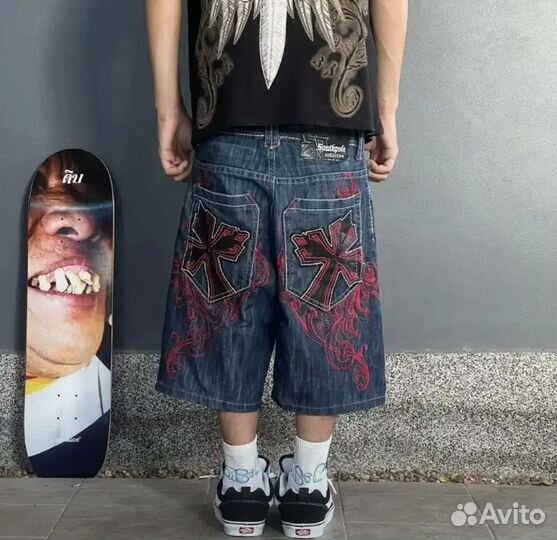 Шорты y2k широкие