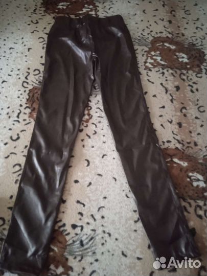 Кожаные лосины для девочки