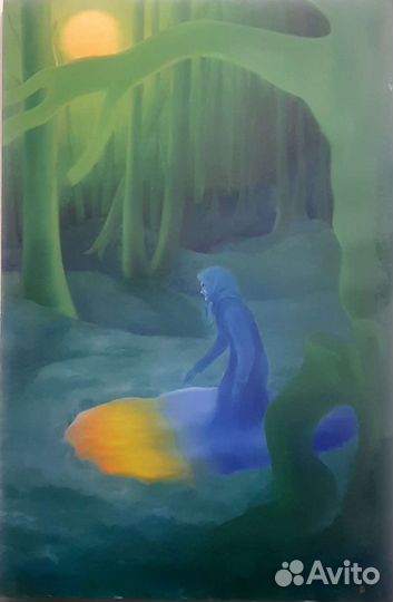 Картина маслом на холсте старинная