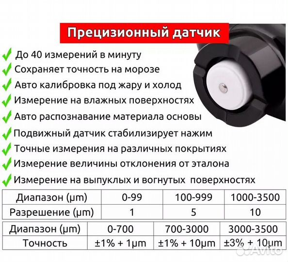 Толщиномер аренда, профессиональный краскомер