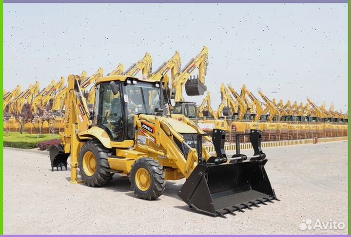 Лобовое стекло на экскаватор-погрузчик Lovol flb468-ii