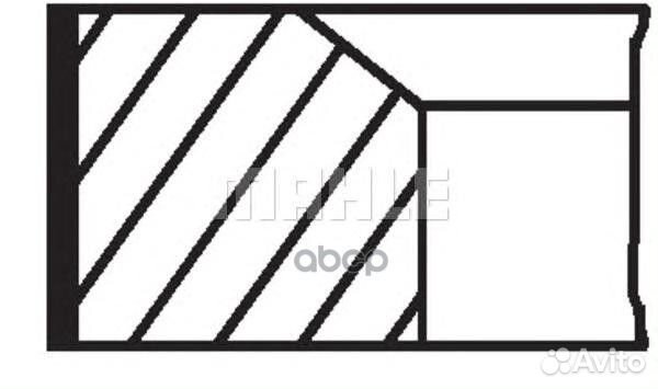 Кольца поршневые 00136N2 Mahle/Knecht